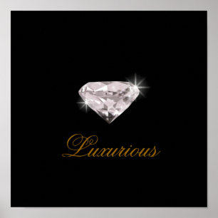 luxuriöser Diamant Poster