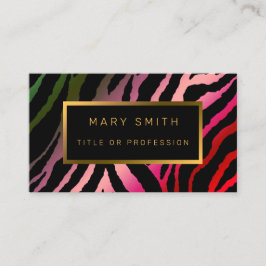 Luxuriöser, farbenfroher Tiger fügt Ihren Text hin Visitenkarte