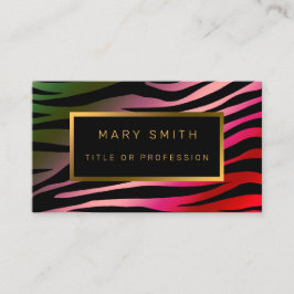 Luxuriöser, farbenfroher Tiger fügt Ihren Text hin Visitenkarte