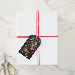 Luxuriöser futuristischer Weihnachtsmosaik-Abstrak Geschenkanhänger