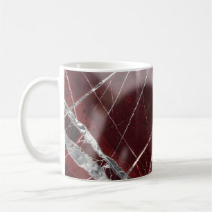 Luxuriöser glänzender roter Marmor Kaffeetasse
