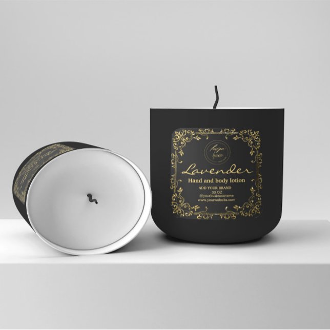 Luxuriöser Glitzer mit goldenen und schwarzen Zuta Quadratischer Aufkleber (Von Creator hochgeladen)