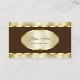 Luxuriöser Goldeffekt mit Dunkelbraun Beruflich Visitenkarte