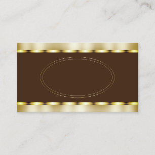 Luxuriöser Goldeffekt mit Dunkelbraun Beruflich Visitenkarte