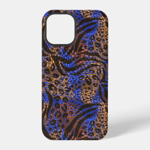 Luxuriöser Leopard- und Zebradruck iPhone 12 Pro Hülle