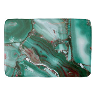 Luxuriöser Malachite Gemstone Agate Marmor Badematte