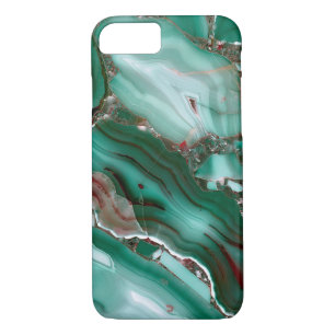Luxuriöser Malachite Gemstone Agate Marmor Case-Mate iPhone Hülle