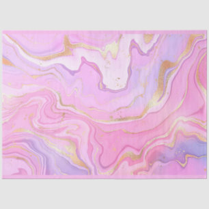 Luxuriöser Marmor Glitzer Rosa Lila Gold Seidenpapier