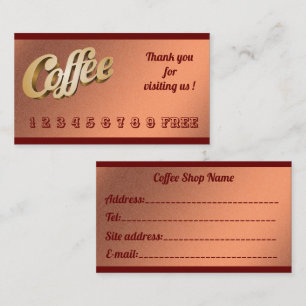 Luxuriöser, moderner Glitzer Orangenkaffee Visitenkarte