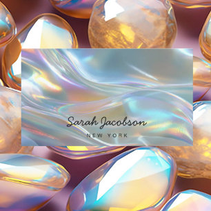 Luxuriöser Opal-Irideszenz-Stil Visitenkarte