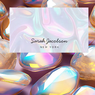 Luxuriöser Opal-Irideszenz-Stil Visitenkarte