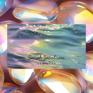 Luxuriöser Opal-Irideszenz-Stil Visitenkarte