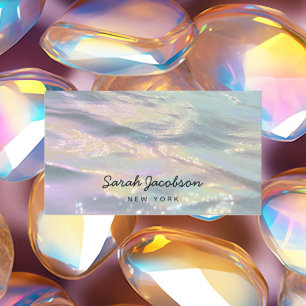 Luxuriöser Opal-Irideszenz-Stil Visitenkarte