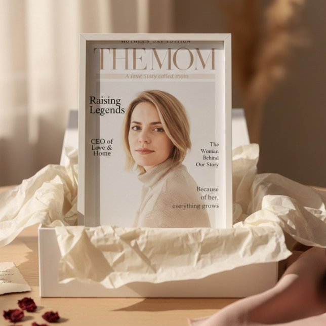 Luxuriöser personalisierter Titelblatt-Magazin zum Poster (Von Creator hochgeladen)