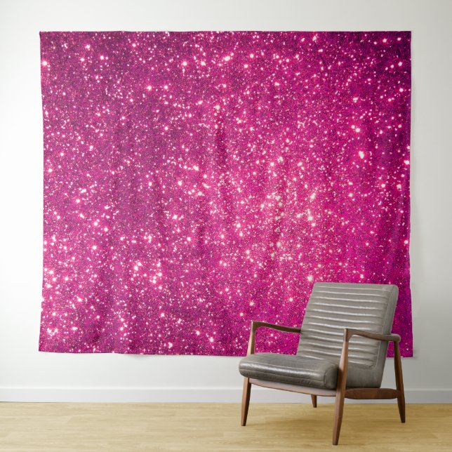 Luxuriöser Pink Gold Glitzer Wandteppich (Beispiel (Horizontal))
