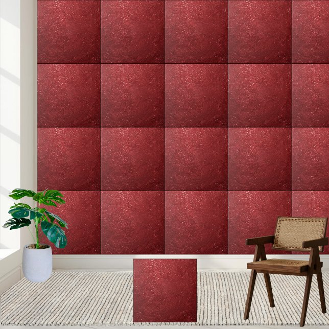 Luxuriöser Radiant Red Glitzer Stylish Wall Floor Fliese (Luxurious Radiant Red Glitter Stylish Wall Floor Ceramic Tile)