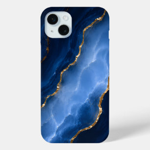 Luxuriöser Saphirblauer Marmor Case-Mate iPhone Hülle
