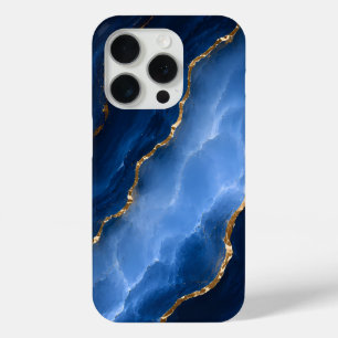 Luxuriöser Saphirblauer Marmor Case-Mate iPhone Hülle