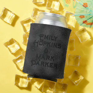 Luxuriöser schwarzer Hintergrund Glam Design Dosenkühler