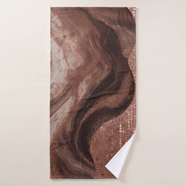 Luxuriöses abstraktes Gold-Textur-Design ✨ Badehandtuch (Badehandtuch)