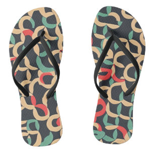 Luxuriöses Abstraktes Muster Flip Flops