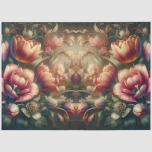 Luxuriöses ätherisches Barock floral Decoupage Seidenpapier