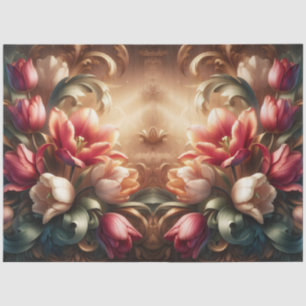 Luxuriöses ätherisches Barock floral Decoupage Seidenpapier