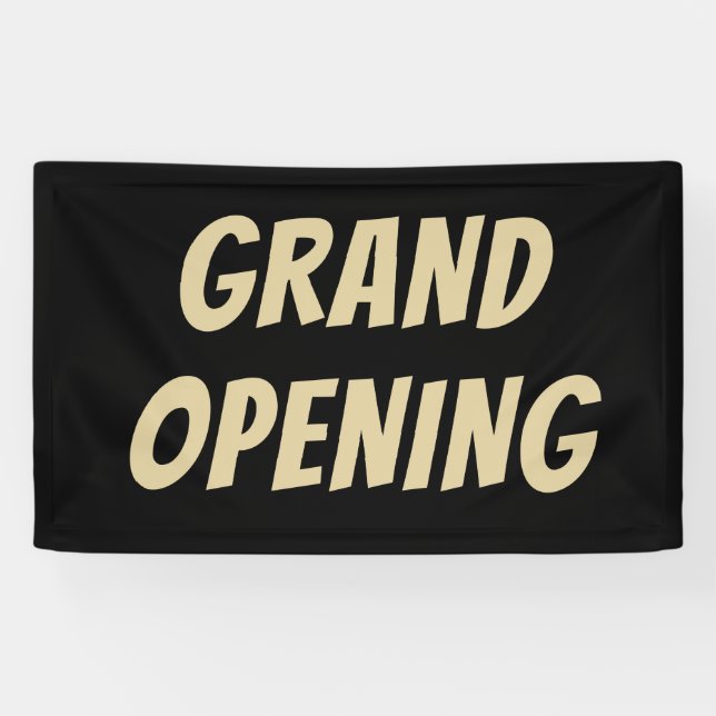 Luxuriöses Black & Gold GRAND OPENING Banner - ele (Horizontal)