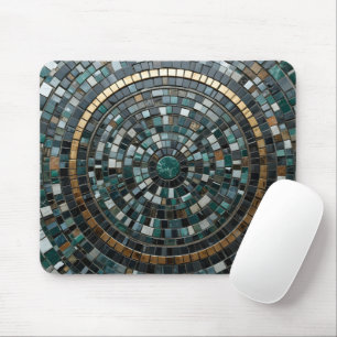 Luxuriöses Circular Mosaic Wall Macro Mousepad
