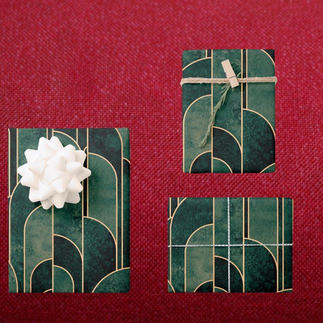 Luxuriöses Design im Art Deco Stil Geschenkpapier Set (Von Creator hochgeladen)