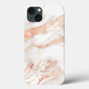 Luxuriöses Elegantes Kupfer Rose Gold Marmor Case-Mate iPhone Hülle