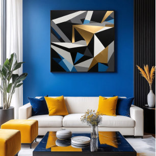 Luxuriöses geometrisches Prisma Poster