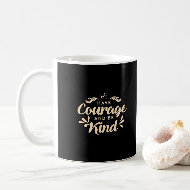 Luxuriöses Gold haben Mut und sind - modern nett Tasse (Mit Donut)