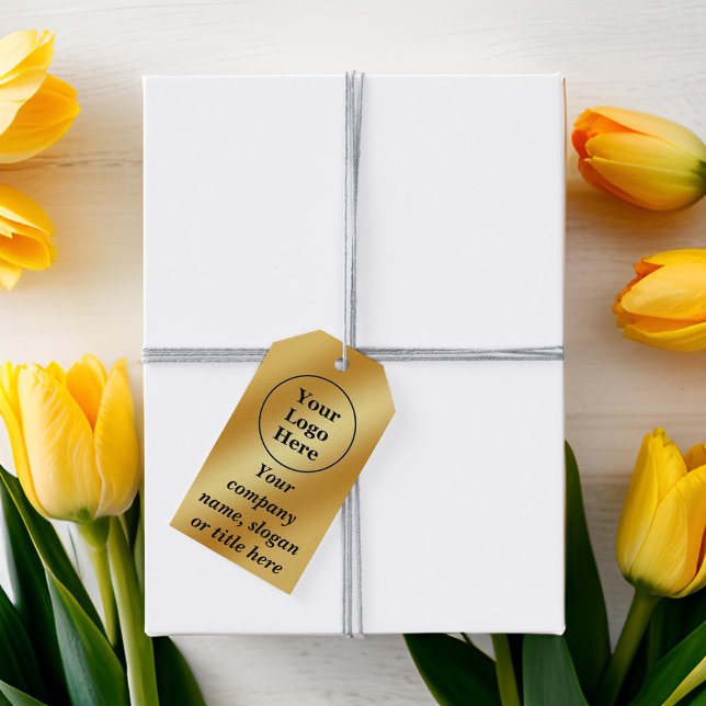 Luxuriöses Gold metallisch Geschenkanhänger (Von Creator hochgeladen)