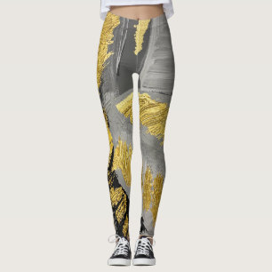 Luxuriöses Gold: Vintage Grunge Textur. Leggings