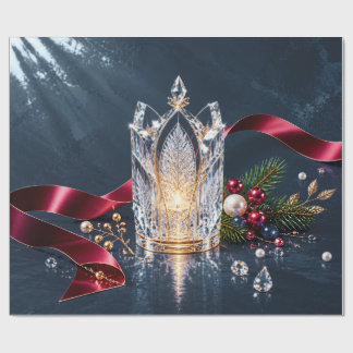 Luxuriöses gotisches Schiefer-Weihnachtspapier Geschenkpapier
