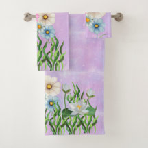 Luxuriöses Handtuch-Set zu Dekoration mit trendige