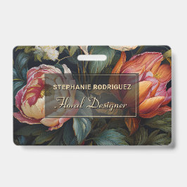 Luxuriöses holländisches Blumendesign Ausweis