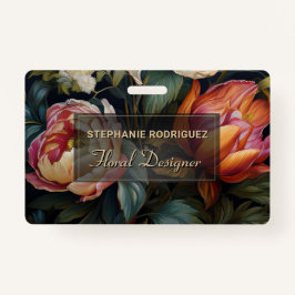 Luxuriöses holländisches Blumendesign Ausweis