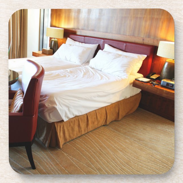 Luxuriöses Hotelzimmer Untersetzer (Vorderseite)