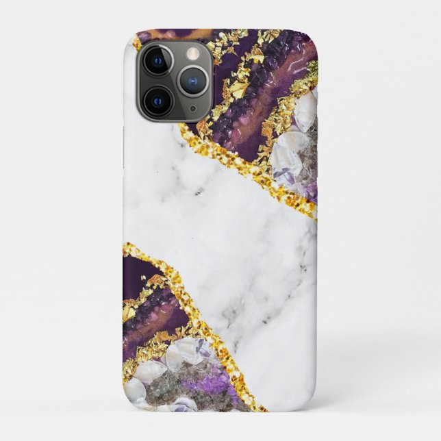 Luxuriöses Interieur Marmor Stone Glitzer Badetuch Case-Mate iPhone Hülle (Rückseite)