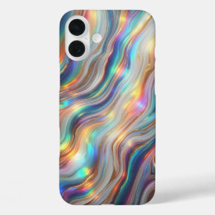 Luxuriöses Irisierendes Regenbogen-Achat-Handyhüll iPhone 16 Plus Hülle
