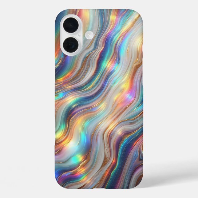Luxuriöses Irisierendes Regenbogen-Achat-Handyhüll Case-Mate iPhone Hülle (Rückseite)