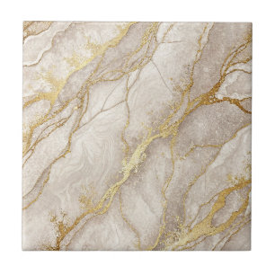 Luxuriöses königliches Goldader-Marmorsteindesign Fliese