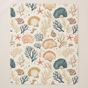 Luxuriöses Küsten-Meeresschnecken-Blakorallen-Pfir Sherpadecke