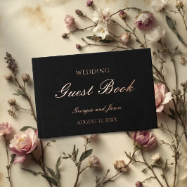 Luxuriöses, modernes Hochzeitsbuch Gästebuch