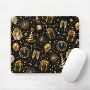Luxuriöses Neujahrsfeier-Muster Mousepad