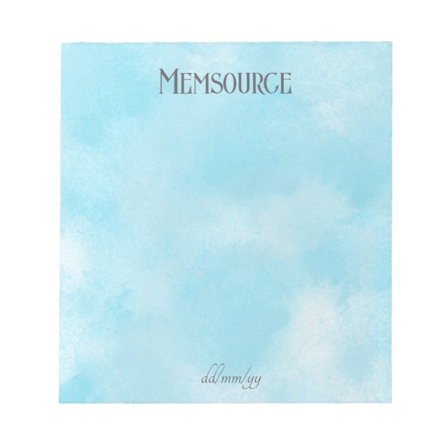 Luxuriöses Personalisiertes Geschenk. Luxus Person Notizblock (Vorderseite)