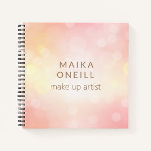 Luxuriöses, pinkfarbenes Bügelchen personalisiert Notizbuch