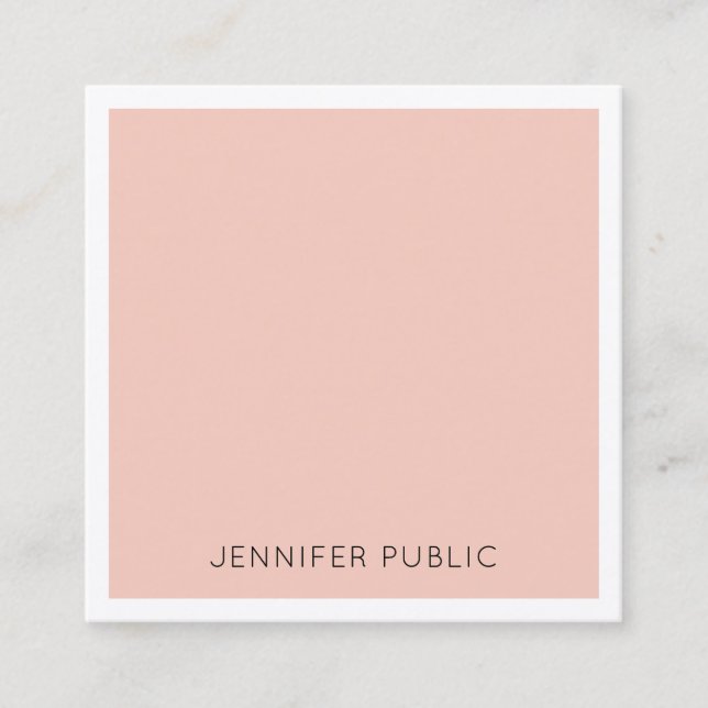 Luxuriöses Premium Silk Modernes elegantes Templat Quadratische Visitenkarte (Vorderseite)